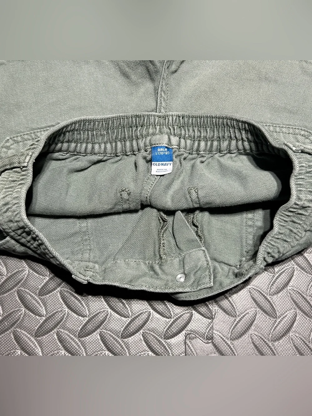 Old Navy Girls Green Cargo Shorts